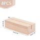 Tarjetero de madera olycraft 8pcs ODIS-OC0001-26-2