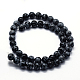 Chapelets de perles de flocon de neige en obsidienne naturelle X-G-I199-36-10mm-2
