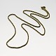 Iron Rope Chain Necklace Making MAK-J004-23AB-2