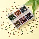 6 Strands 6 Colors Electroplated Transparent Glass Beads Strands EGLA-YW0001-46-6