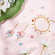 Dicosmetic 200 pz 2 stile fiore di plastica perline acrilico imitazione perla perline fiore pendente di perle fascino di plastica con ottone ciondola i fascini pendente con foro per creazione di gioielli fai da te FIND-DC0001-23-5