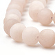 Chapelets de perles de jade blanche naturelle G-T106-252-2