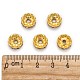 Iron Rhinestone Spacer Beads RB-A010-10MM-G-6