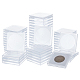 Nbeads 50 набор 5 стилей пластиковые квадратные коробки для монет KY-NB0001-58-1