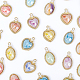 NBEADS 28 Pcs Ceramic Alloy Charms FIND-NB0001-79-4