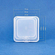 Benecreat 27 paquet rectangle de taille mixte mini récipients de stockage de perles en plastique transparent boîte avec couvercle pour articles CON-BC0003-01-2