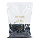MIYUKIラウンドロカイユビーズ  日本製シードビーズ  8/0  （rr362)ルビー裏地付きエメラルド光沢  3mm  穴：1.1mm  約19000~20500個/ポンド SEED-G008-RR0362-5