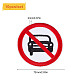 Gorgecraft 10 pcs signes de caméra de stationnement non fumeur DIY-GF0002-23-2