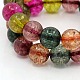 Synthetic & Dyed Crackle Quartz Beaded Stretch Bracelets BJEW-F046-01-12mm-2