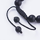Bracelets réglables de perles tressées avec cordon en nylon BJEW-F308-56-3