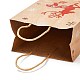 Bolsas de papel rectangulares estampadas en caliente con tema navideño CARB-F011-02B-4