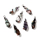 Natural & Synthetic Gemstone Pointed Big Pendants G-G860-03R-1