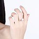 Модные женские латунные кольца для манжеты RJEW-BB27527-2