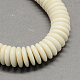 Buddhism Mala Beads Jewelry Findings Natural Tagua Nut Beads WOOD-R235-12x2mm-1