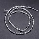 Faceted Round Natural Quartz Crystal Beads Strands G-L411-30-4mm-2