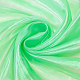 Nbeads 約 4.4 ヤード (4 メートル) 虹色のホログラフィック ガーゼ生地  1.5 メートル幅レーザーポリエステル生地ソリッド薄手のポリエステル生地ボルトウェディングドレスの装飾 diy 工芸品  薄緑 DIY-NB0008-52D-4