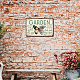 CREATCABIN Butterfly Garden Metal Tin Sign Birthday Gardener Gifts Christmas House Warming Gift Retro Vintage Wall Art Mural Hanging Iron Painting for Gardening Lovers Yard Outdoor Decor AJEW-WH0157-457-5