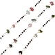Natural Mixed Gemstone Chips Beaded Chains CHC-M025-64P-1