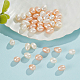 Nbeads 40 pz 2 colori perle di perle d'acqua dolce coltivate naturali PEAR-NB0001-92A-5