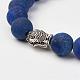 Frosted Gemstone Beads Stretch Bracelets BJEW-JB02811-4