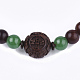 Feng Shui 4-Loop Wrap Style Buddhist Jewelry BJEW-T009-01-3