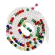 Hebras de perlas de vidrio de color degradado transparente GLAA-H021-01A-45-4