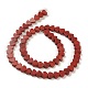 Natürliche rote Jaspis Perlen Stränge G-M403-A09-4