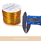 BENECREAT 15 Gauge 220FT Aluminum Wire Anodized Jewelry Craft Making Beading Floral Colored Aluminum Craft Wire - Gold AW-BC0001-1.5mm-03-8