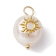 Colgantes de perlas naturales PALLOY-JF02200-03-2