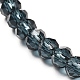 Bracelet extensible en perles rondelles de verre à facettes pour enfant BJEW-JB06807-13-3