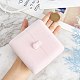 GORGECRAFT Pink Necklace Box Velvet Double Open Jewelry Displays Storage Case Pendant Earrings Gift Box Showcase for Birthday Engagement Wedding Anniversary Home Jewellery Organizer Holder VBOX-WH0011-04-3