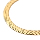 Placage ionique (ip) 304 bracelet chaîne à chevrons en acier inoxydable pour hommes femmes BJEW-Q998-02G-2
