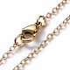 (vente d'usine de fêtes de bijoux) colliers pendentifs en laiton NJEW-JN02679-01-4