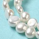 Brins de perles de culture d'eau douce naturelles PEAR-E017-02-4