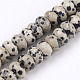 Natural Dalmatian Jasper Beads Strands G-O162-02-5x8mm-1