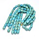 Barrel Synthetic Turquoise Beads Strands G-N0140-16-10x15mm-2