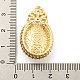 Латунные микропаве прозрачные подвески с фианитом KK-P263-20A-KCG-3