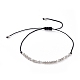 Unisex Adjustable Morse Code Bracelets BJEW-JB05011-03-1