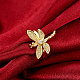 Trendy Gold Plated Dragonfly Brass Cubic Zirconia Finger Rings RJEW-BB01644-6G-4