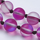 Synthetic Moonstone Beaded Multi-use Necklaces/Wrap Bracelets NJEW-K095-C11-3