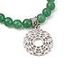 Perles d'aventurine vert naturel Bracelets de breloque BJEW-PH01136-2