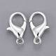 Silver Color Plated Alloy Lobster Claw Clasps X-E105-S-2