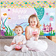 Polyester hängende Banner Kindergeburtstag AJEW-WH0190-032-6