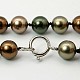 Shell collane di perle perline NJEW-G048-19J-2