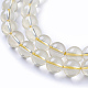 Natural Lemon Quartz Beads Strands G-P433-22A-3