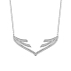 Collana con pendente in argento sterling Shegrace placcato rodio JN602A-1