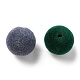 Flocky Acrylic Beads OACR-E020-02-2