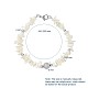 Natürliche Spiralmuschel-Chip-Perlenarmbänder BJEW-JB04882-3