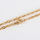 304 Stainless Steel Cable Chain Necklace Making STAS-P045-04G-1