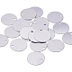 BENECREAT 30 Pack 1.2 (30mm) RoundStamping Blanks Aluminum Blank Pendants with Storage Box for Necklace Bracelet Dog Tags Making and Engraving ALUM-BC0001-01P-5